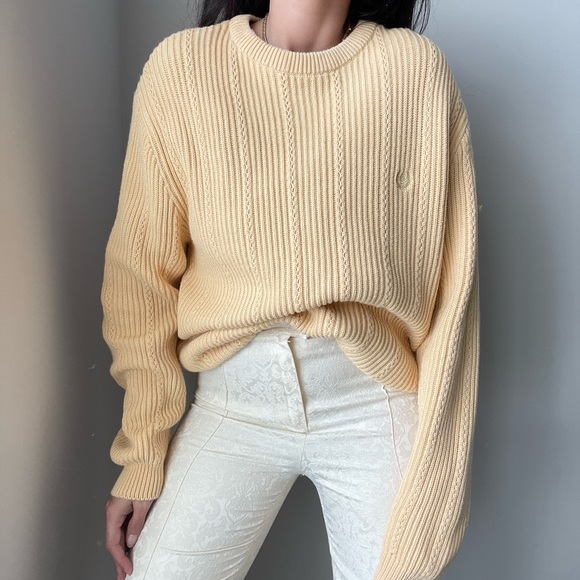 vintage chaps yellow sweater - Picture 1 of 4